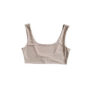 AYM Studio Nude Crop Top Tank Bralette Neutral Minimalist Contemporary Size M